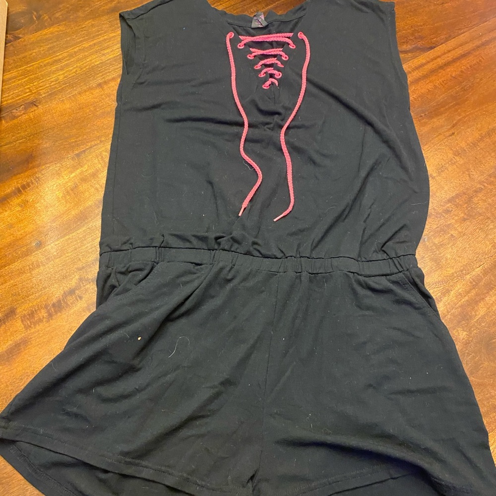 Black Black short romper